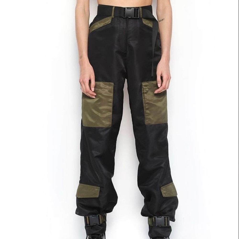 I.AM.GIA Black Cargo Pants